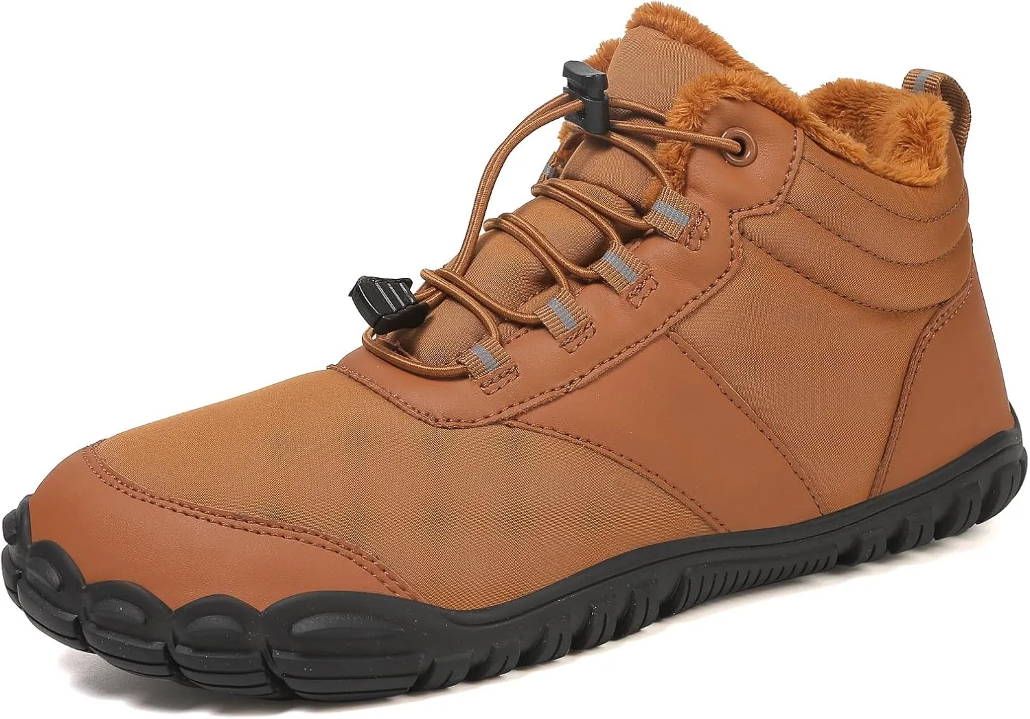 Winter Hike Barefoot Boots Womens,Minimalist Warm Zero Drop Snow Boot Slip On Barefoot Footwear Men Wide Waterproof hike barefoot shoes women