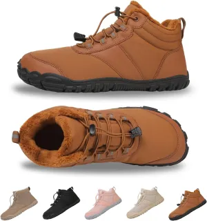 Winter Hike Barefoot Boots,Warm Zero Drop Snow Boot Slip On Barefoot Footwear - Minimalist Warm zero Drop, Non-Slip Snow Boots, Wide Fit Barefoot Boots for Women & Men