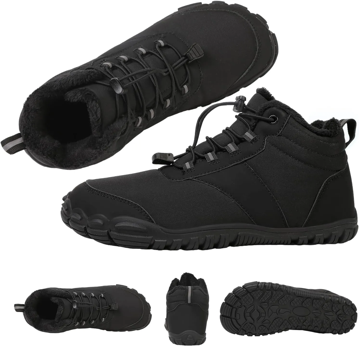 Winter Hike Barefoot Boots,Warm Zero Drop Snow Boot Slip On Barefoot Footwear - Minimalist Warm zero Drop, Non-Slip Snow Boots, Wide Fit Barefoot Boots for Women & Men