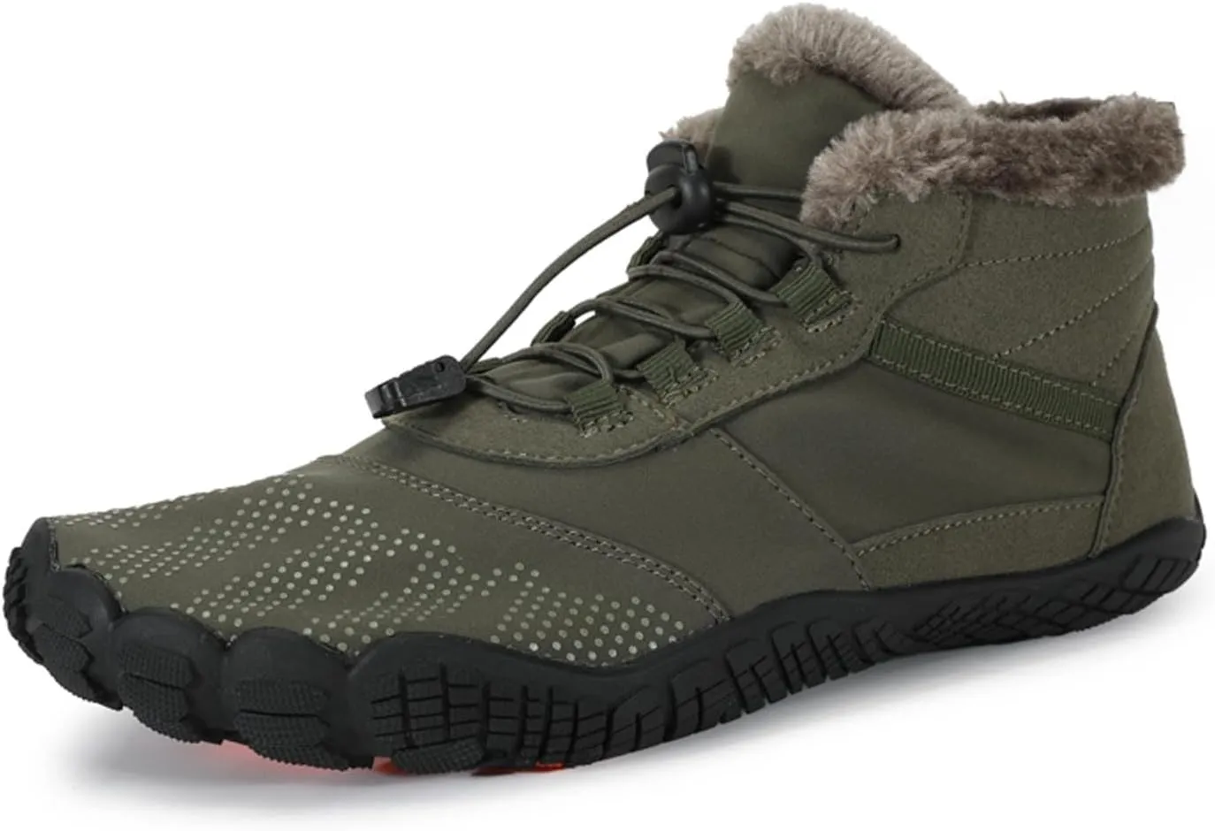 Winter Hiking Shoes Wide Toe Barefoot Shoes, Walking Hiking Boots for Women Men Trail Running Non-Slip