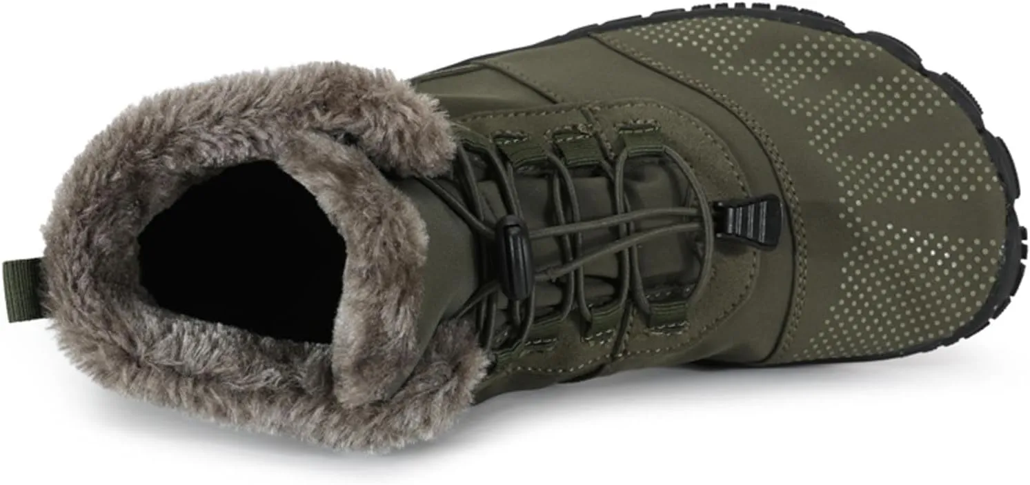 Winter Hiking Shoes Wide Toe Barefoot Shoes, Walking Hiking Boots for Women Men Trail Running Non-Slip