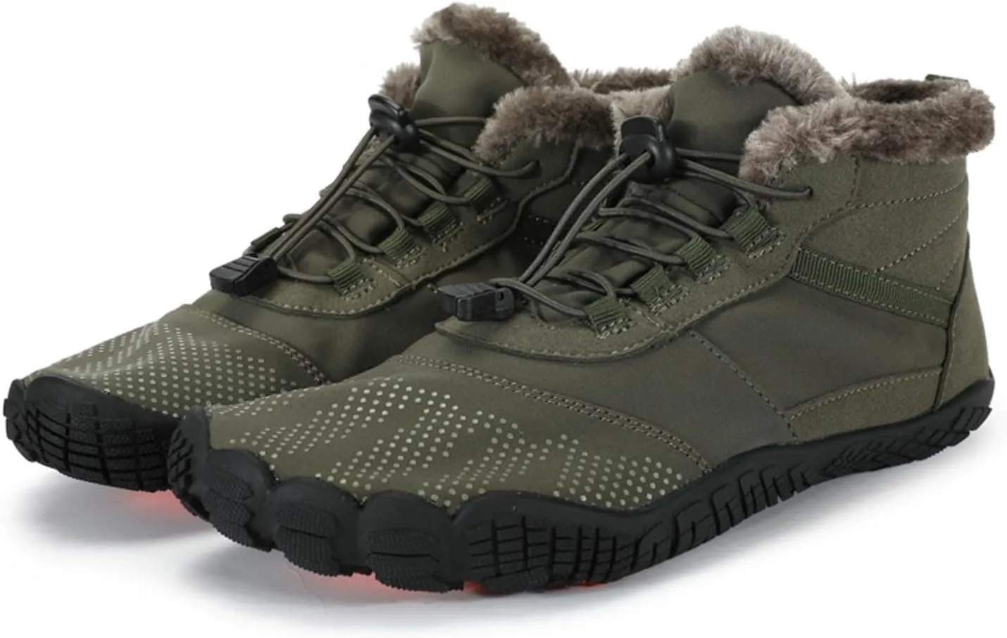 Winter Hiking Shoes Wide Toe Barefoot Shoes, Walking Hiking Boots for Women Men Trail Running Non-Slip