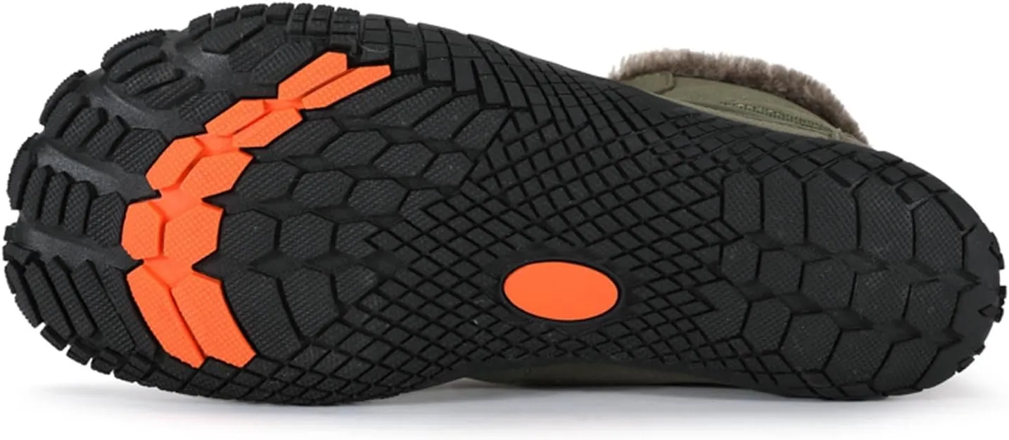 Winter Hiking Shoes Wide Toe Barefoot Shoes, Walking Hiking Boots for Women Men Trail Running Non-Slip