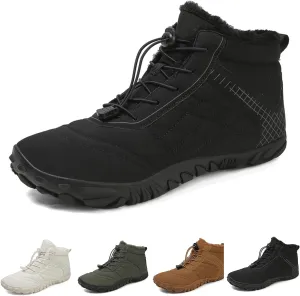 Winter Men'S Women'S Barefoot Shoes, Hiking Barefoot Winter Boots, Zero Drop Sole Trail Running Shoes Wide Toe Shoes