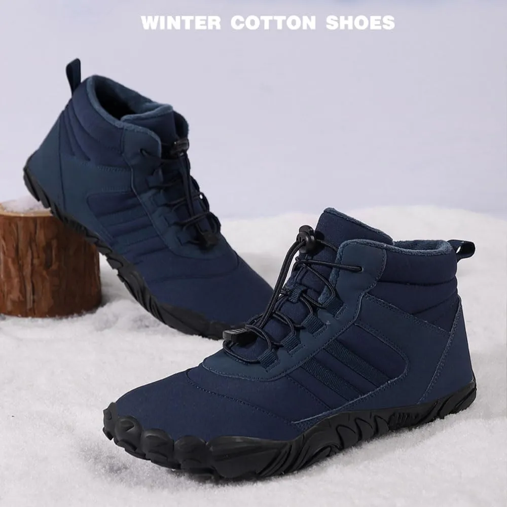 Winter PeakFootwear for Women Men Neuropathy, Hike Barefoot Footwear Men, Non-Slip & Waterproof Barefoot Boots Walking