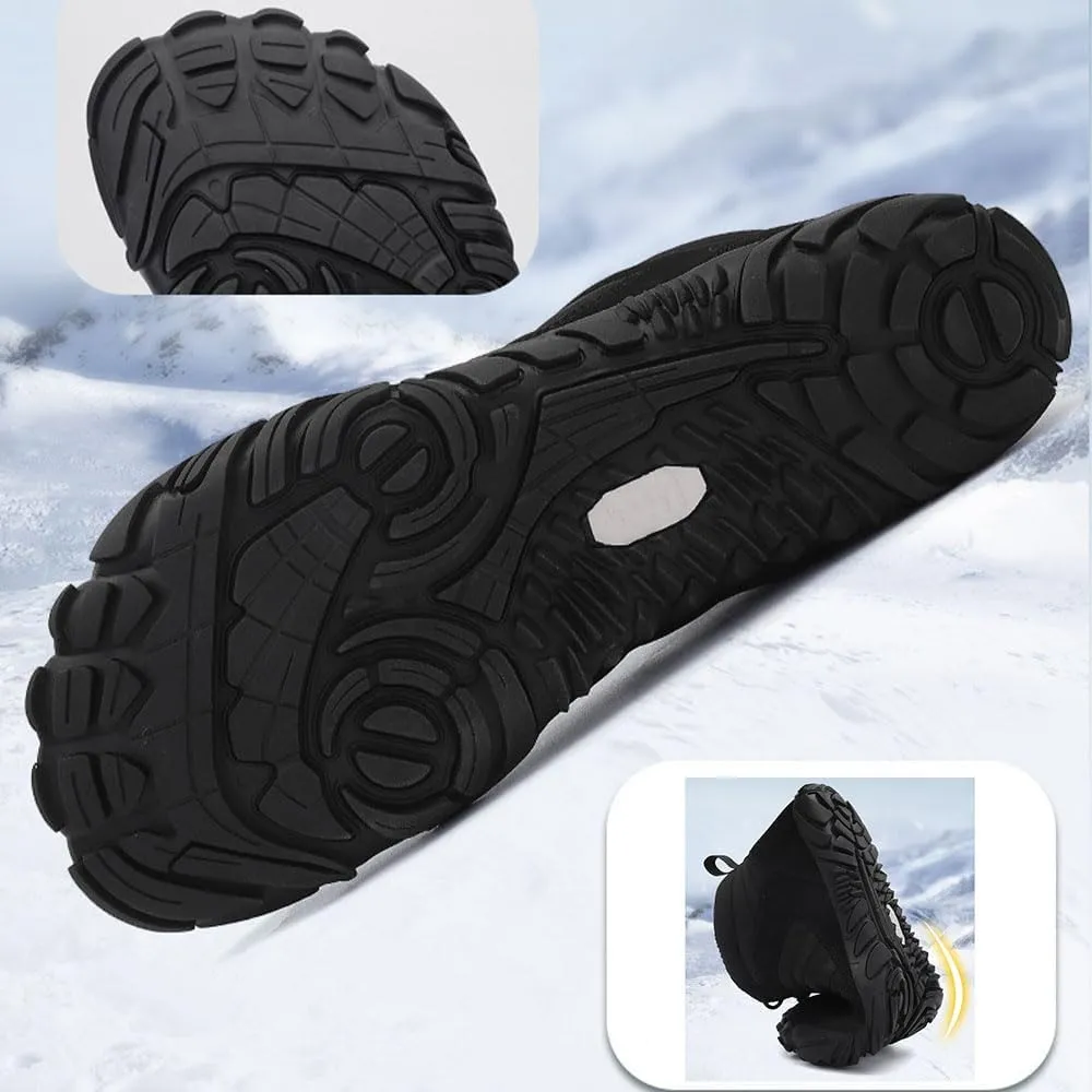 Winter PeakFootwear for Women Men Neuropathy, Hike Barefoot Footwear Men, Non-Slip & Waterproof Barefoot Boots Walking