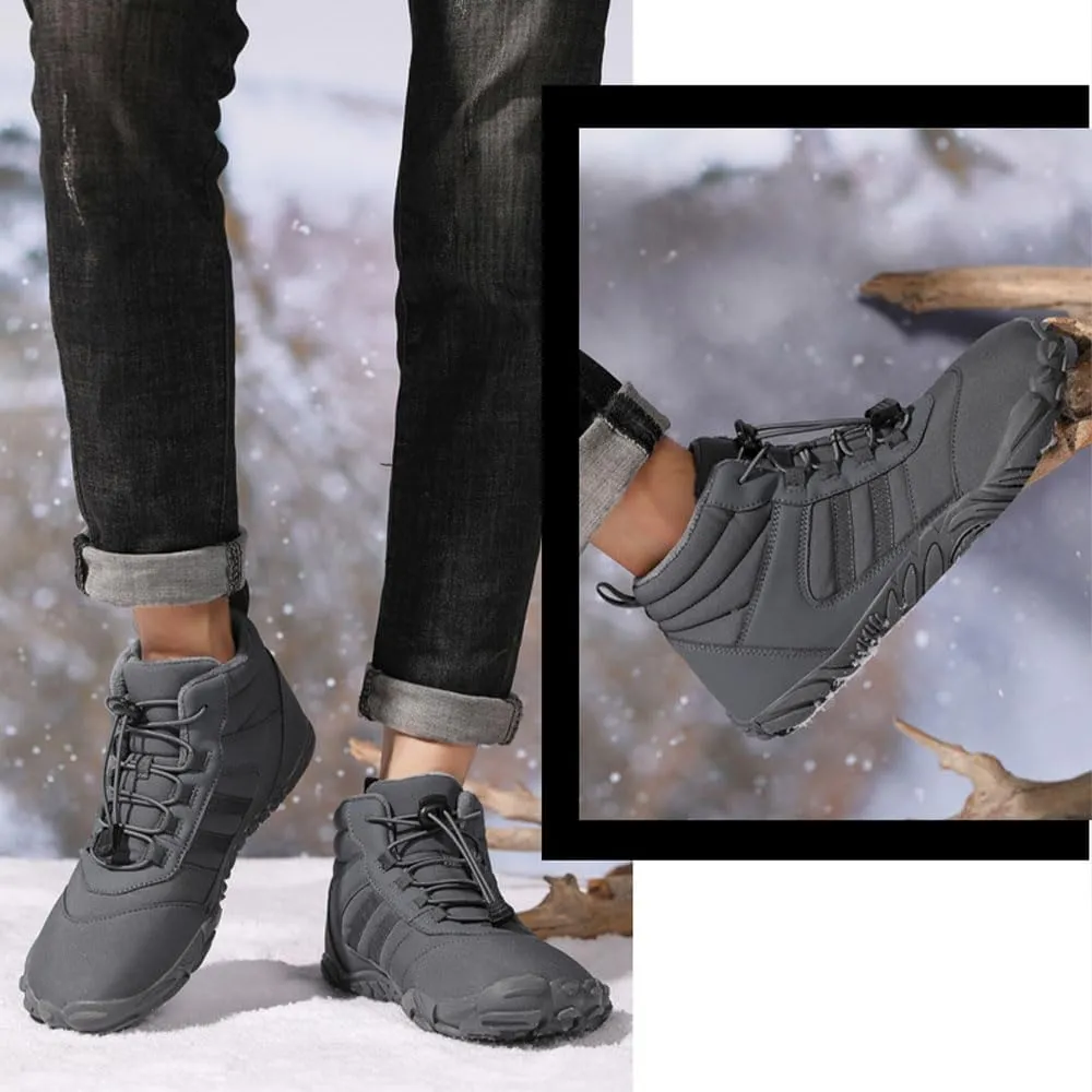 Winter PeakFootwear for Women Men Neuropathy, Hike Barefoot Footwear Men, Non-Slip & Waterproof Barefoot Boots Walking