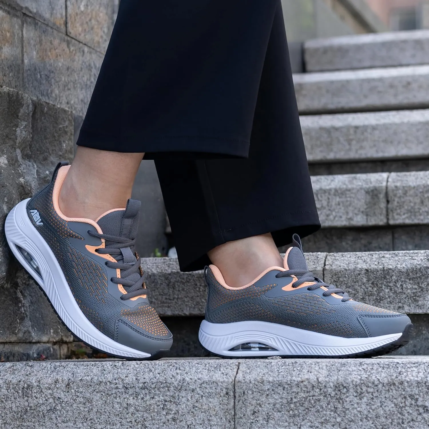 Women Arch Support Walking Shoes,Orthotic Non Slip Sneakers Comfort Working Shoes for Foot Pain Relief