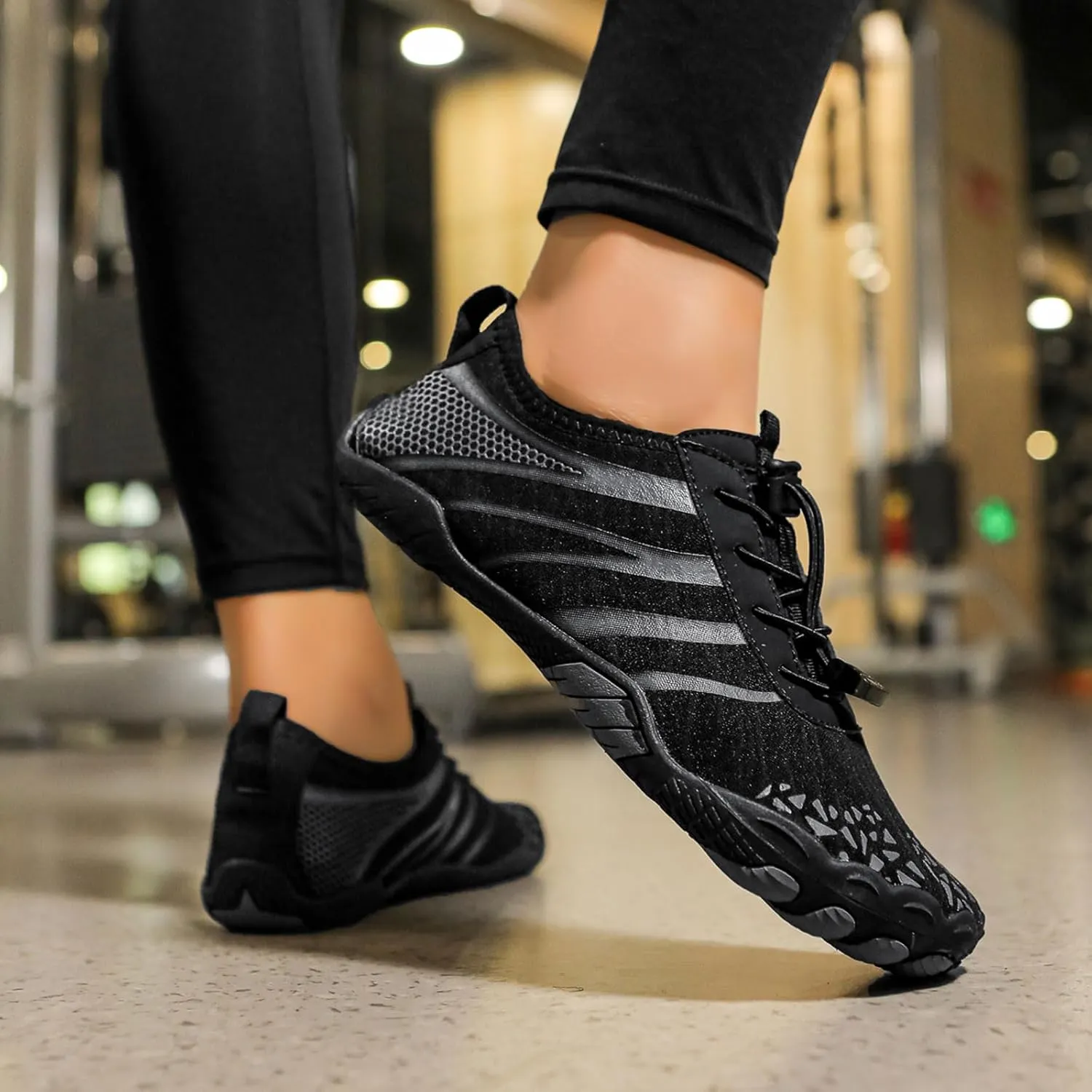 Women Hike Barefoot Shoes Men Breathable & Non-Slip Footwear Barefoot Shoes with Wide Toe Box, Quick Dry Athletic Beach Swim Surf Hiking Trail Running Shoe