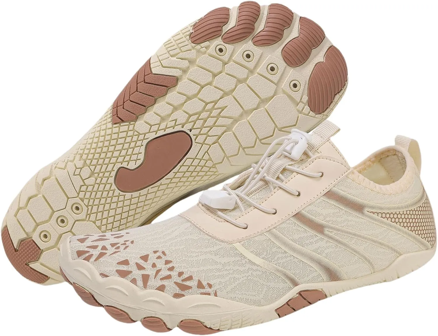 Women Hike Barefoot Shoes Men Breathable & Non-Slip Footwear Barefoot Shoes with Wide Toe Box, Quick Dry Athletic Beach Swim Surf Hiking Trail Running Shoe