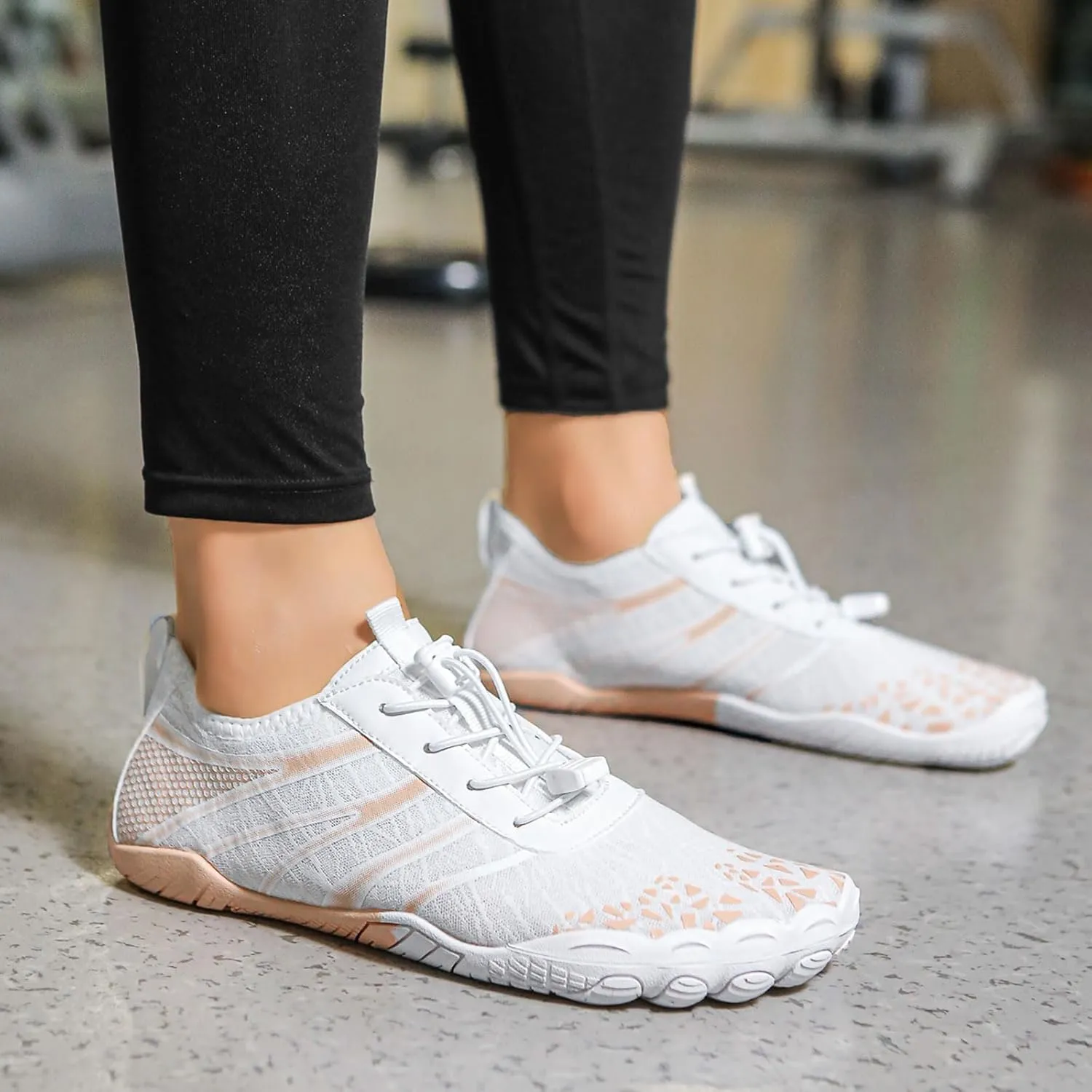 Women Hike Barefoot Shoes Men Breathable & Non-Slip Footwear Barefoot Shoes with Wide Toe Box, Quick Dry Athletic Beach Swim Surf Hiking Trail Running Shoe