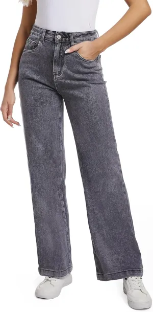 Women Jeans High Waist Trendy Tummy Casual Control Jeans Y2k Boyfriends Straight Jeans for Women