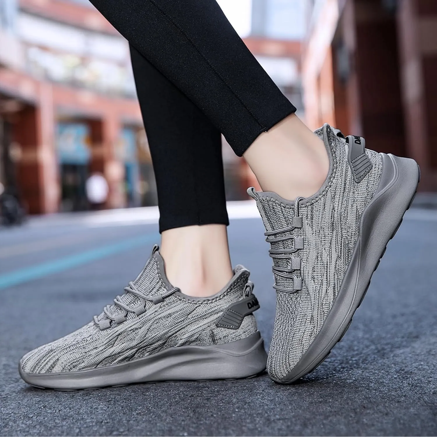 Women Tennis Running Shoes Walking Slip on Summer Gym Workout Athletic Comfortable Sneakers Black