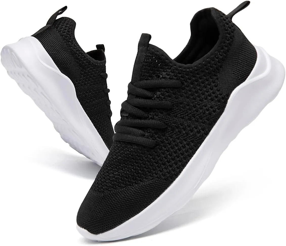 Women Walking Shoes Ladies Running Sneakers Breathable Mesh Sports Shoes Casual Lightweight Gym Lace up Sneakers