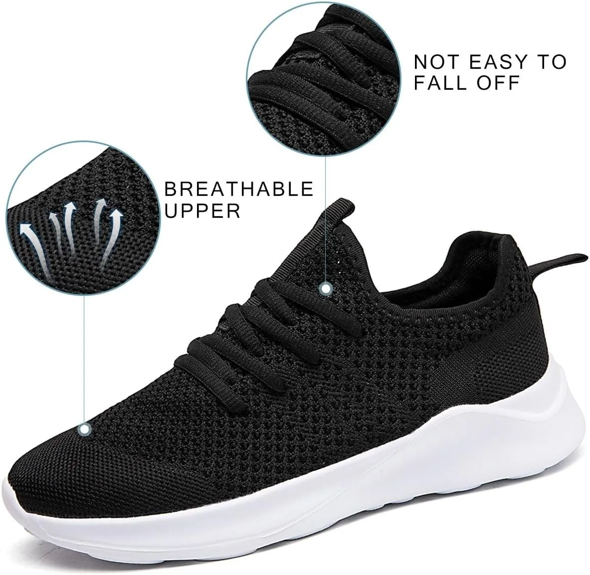 Women Walking Shoes Ladies Running Sneakers Breathable Mesh Sports Shoes Casual Lightweight Gym Lace up Sneakers