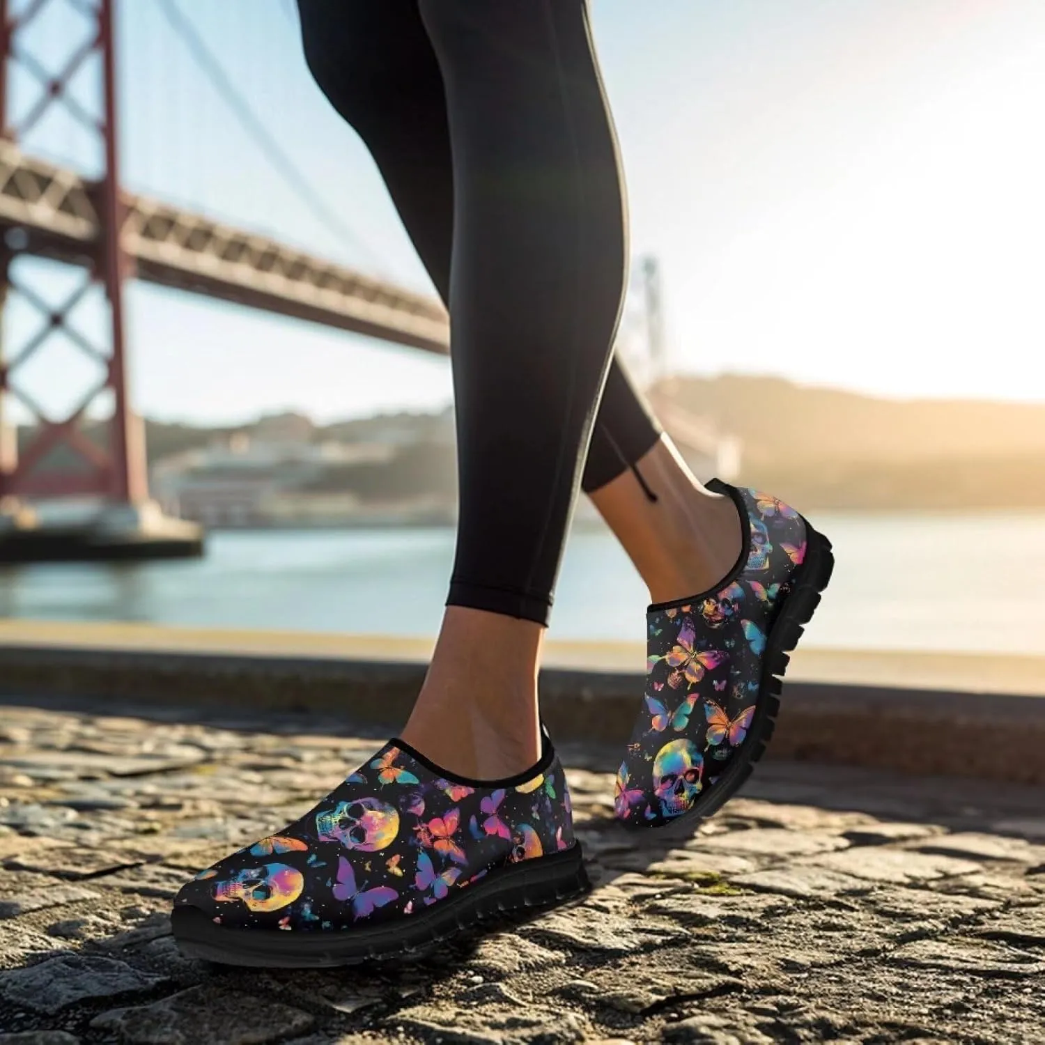 Women Walking Sneakers Fashion Ladies Slip On Shoes Travel Shoes