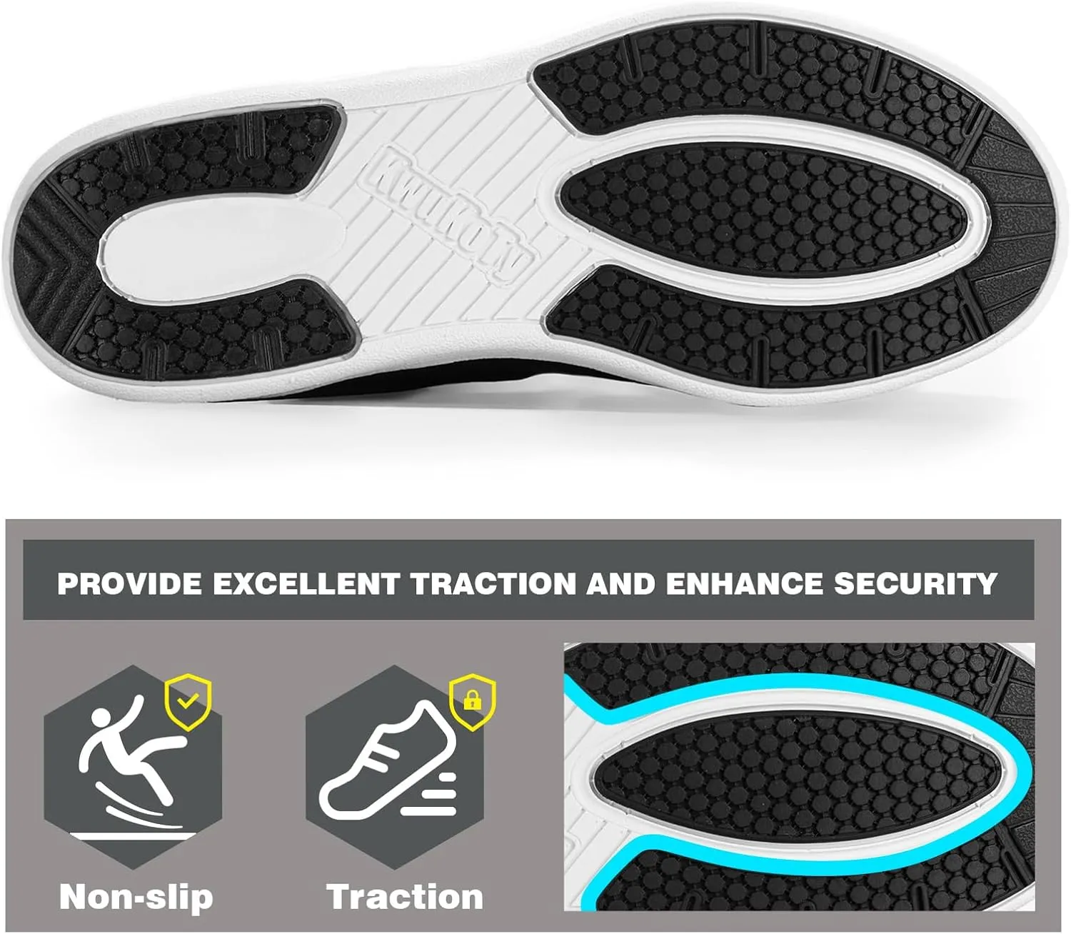 Women's Adjustable Fit Diabetic Shoes Orthopedic Walking Sneakers | Plantar Fasciitis/Swollen Feet/Bunions | Wide Size 6.5-11.5