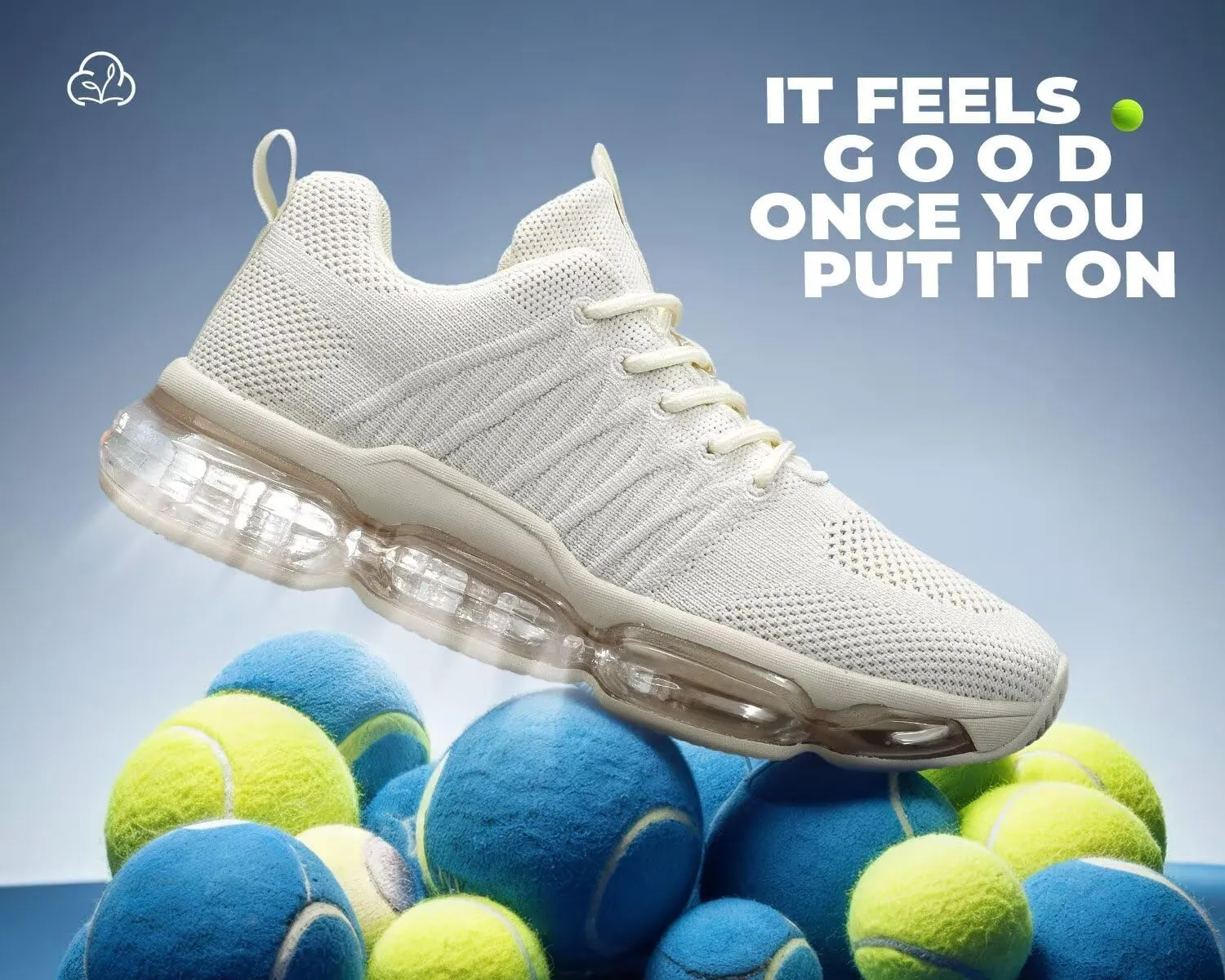 Womens Air Cushion Running Shoes Walking Jogging Fitness Gym Fashion Sneakers Lace Up Casual Comfortable Work Tennis Sport Athletic Trainers