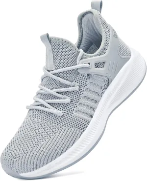 Womens Athletic Walking Shoes - Running Tennis Shoes Jogging Workout Lightweight Breathable Slip on Sneakers for Indoor Outdoor Gym Travel Work
