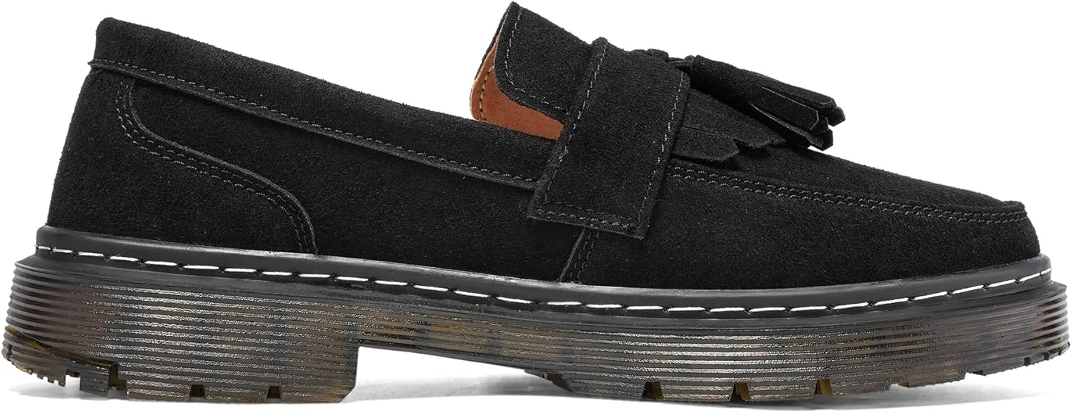 Women's Classic Penny Loafer Platform Chunky Heel Loafer for Women Comfortable Womens Business Casual Shoes