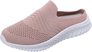 Womens Comfortable Orthopedic Sneakers Slip On Walking Shoes with Arch Support Casual Loafers for Plantar Fasciitis Foot Pain Relief Swollen Feet