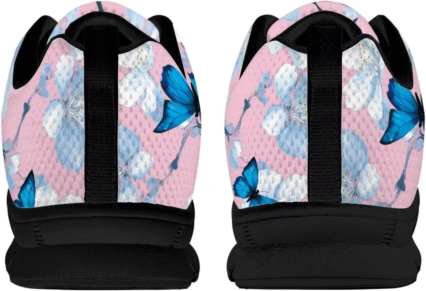 Women's Fashion Sneakers Low Top Casual Shoes Lightweight Wide Arch Support Travel Sneakers for Workout Size 5-12 Black Sole