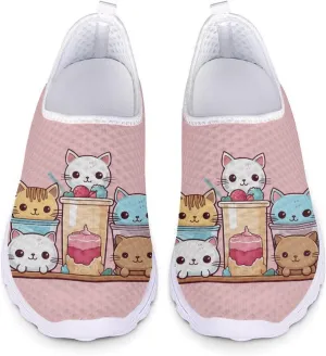 Womens Fashion Sneakers Slip On Shoes Tennis Sneaker Road Running Shoe Size 5.5-11.5