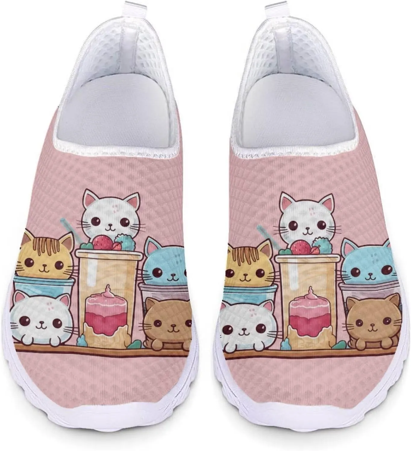 Womens Fashion Sneakers Slip On Shoes Tennis Sneaker Road Running Shoe Size 5.5-11.5