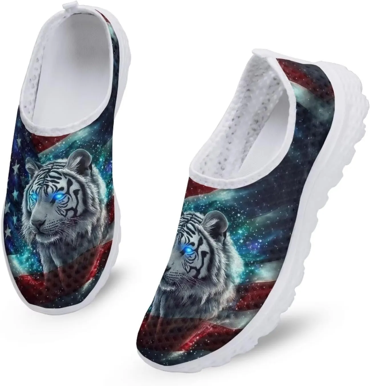 Womens Fashion Sneakers Slip On Shoes Tennis Sneaker Road Running Shoe Size 5.5-11.5