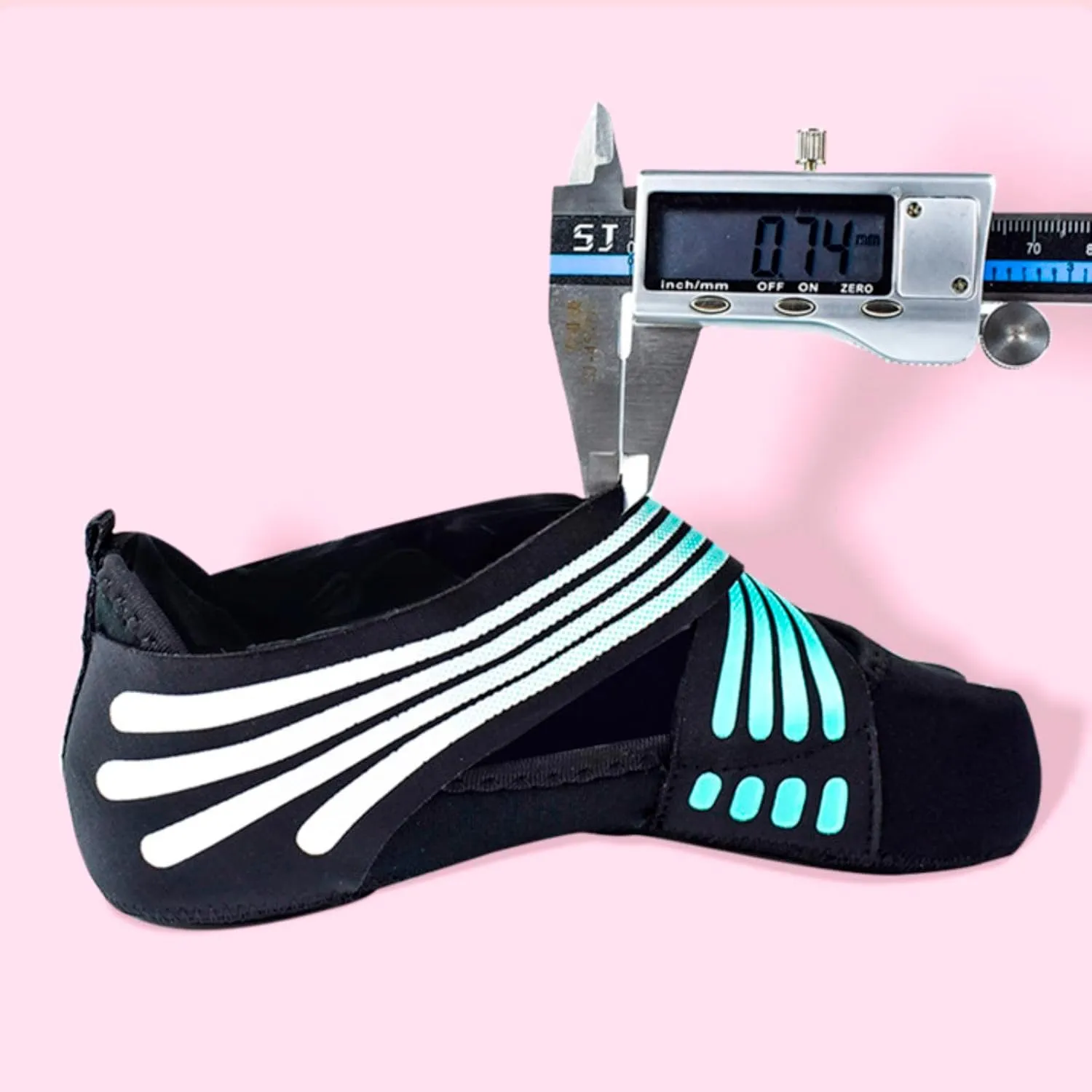 Women's Lifestyle Sneaker Non Slip Athletic Yoga Toeless Grips Women Dance Shoes Elastic Straps Pilates Ballet (Mint Green, 8.5)