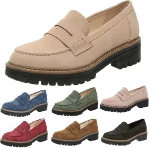 Womens Loafers Shoes Platform Chunky Penny Loafer Women's Slip-on Loafers Comfort Casual Fashion Business Work Shoes