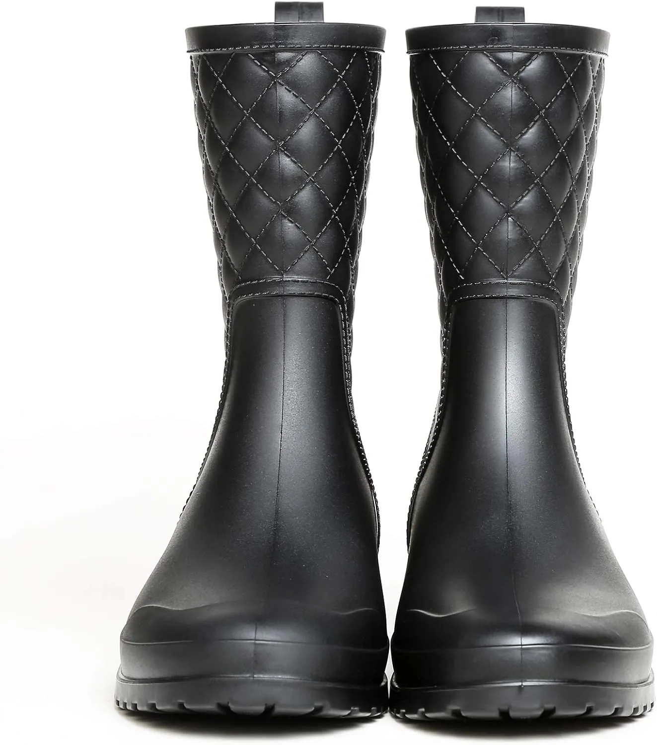Women's Mid Calf Rain Boots Waterproof Rubber Booties Garden Shoes Outdoor Work