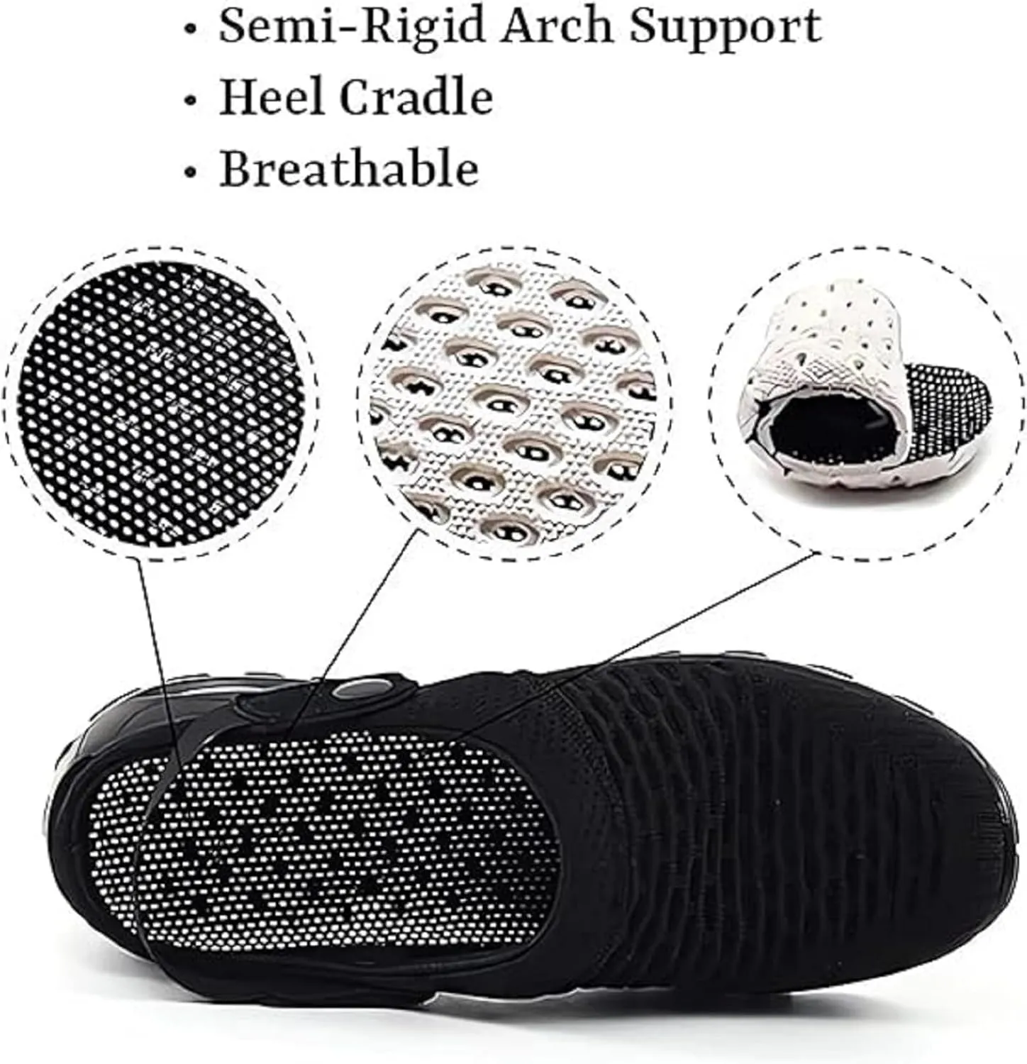 Women's Orthopedic Clogs with Air Cushion Support to Reduce Back and Knee Pressure, air cushion orthopedic slip on shoes, hike footwear womens orthopedic