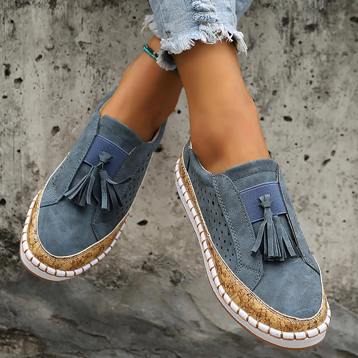 Womens Orthopedic Diabetic Walking Sneakers Slip On Shoes with Arch Support Comfortable Casual Loafers Plantar Fasciitis Relief Foot Pain