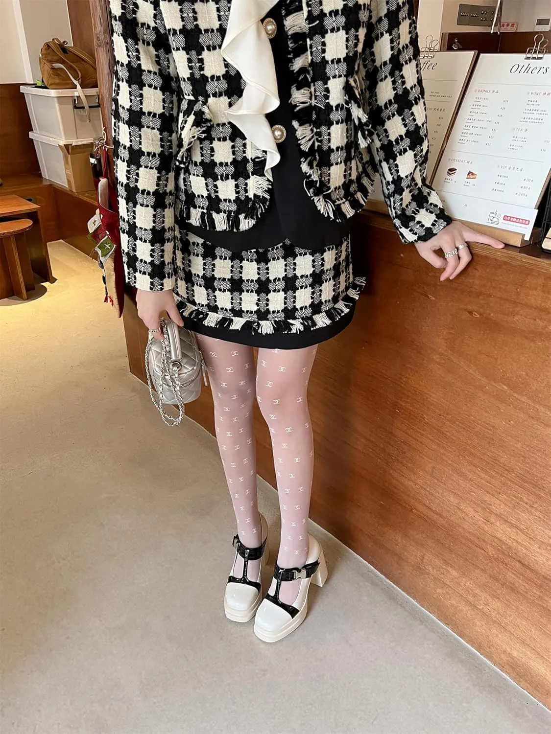 Women's Retro Platform Square Closed Toe Pumps T-Strap Hook and Loop Fastener Chunky High Heeled Loafers Office Work Casual Fashion Student Dress Mary Jane Daily Wear Concise Shoes