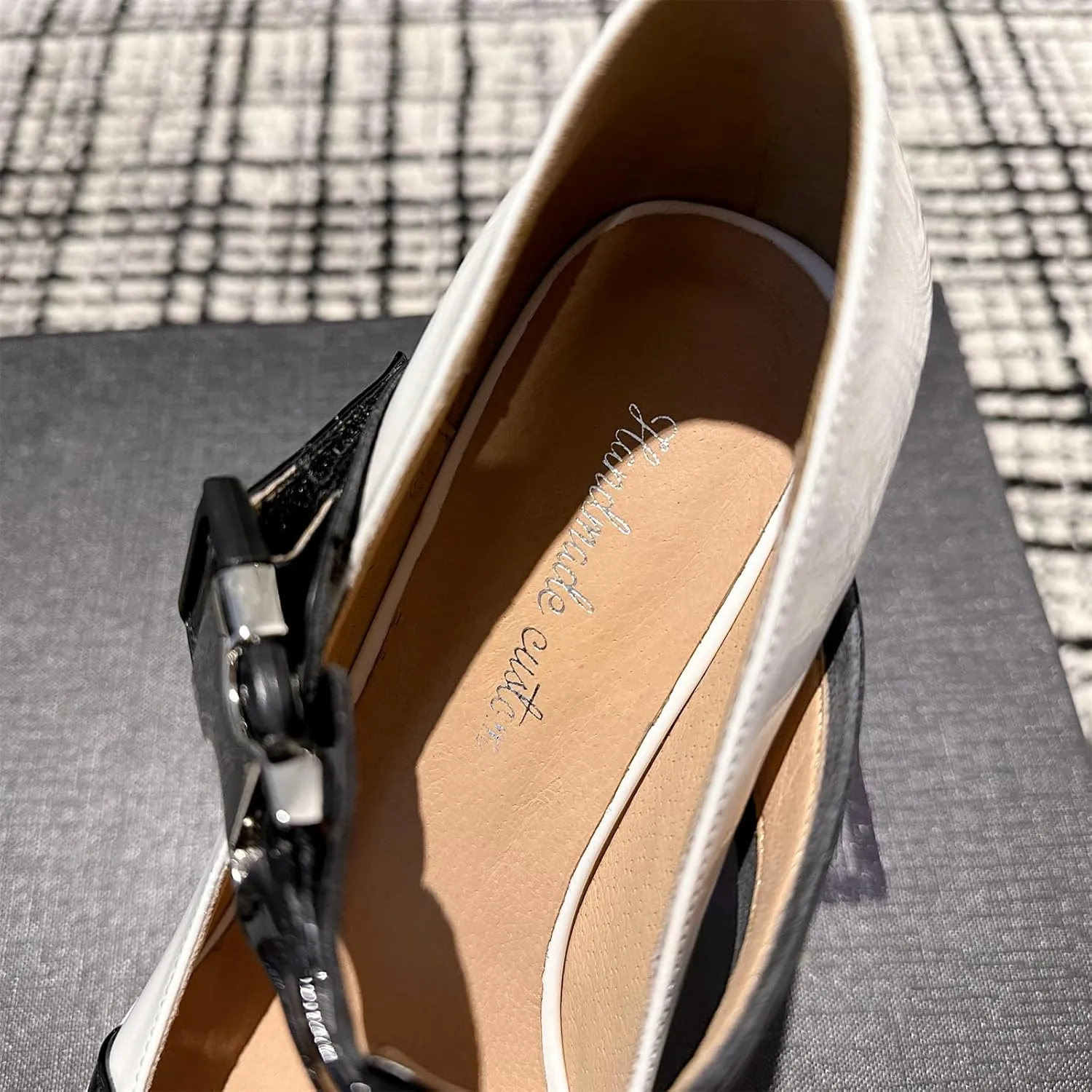 Women's Retro Platform Square Closed Toe Pumps T-Strap Hook and Loop Fastener Chunky High Heeled Loafers Office Work Casual Fashion Student Dress Mary Jane Daily Wear Concise Shoes