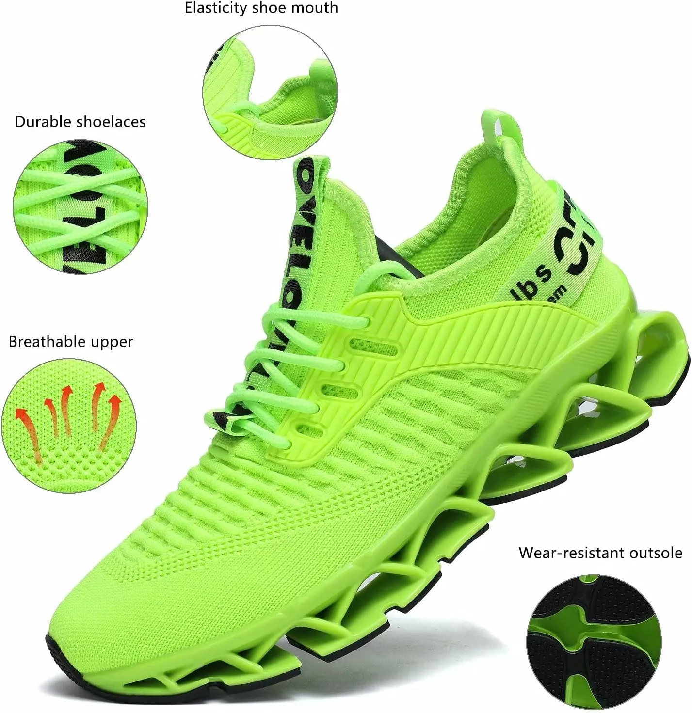 Womens Running Shoes Blade Tennis Walking Fashion Sneakers Breathable Non Slip Gym Sports Work Trainers