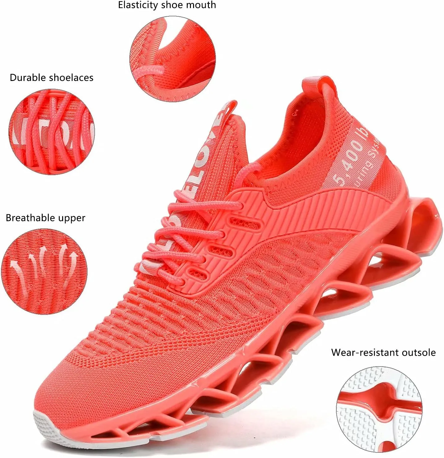 Womens Running Shoes Blade Tennis Walking Fashion Sneakers Breathable Non Slip Gym Sports Work Trainers