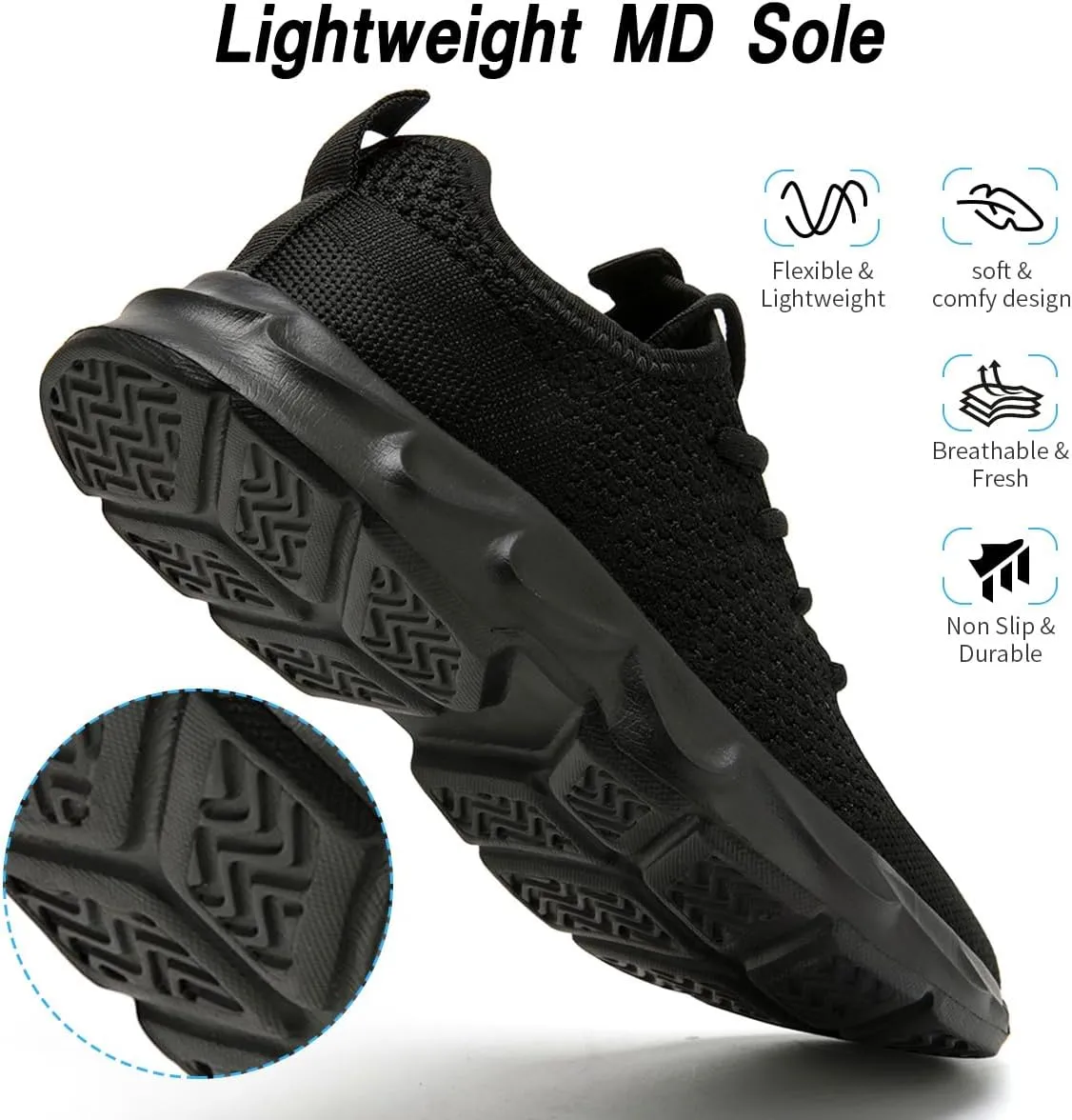 Womens Running Shoes Lightweight Breathable No Slip Sneakers Gym Athletic Workout Casual Sports Walking Tennis Shoes