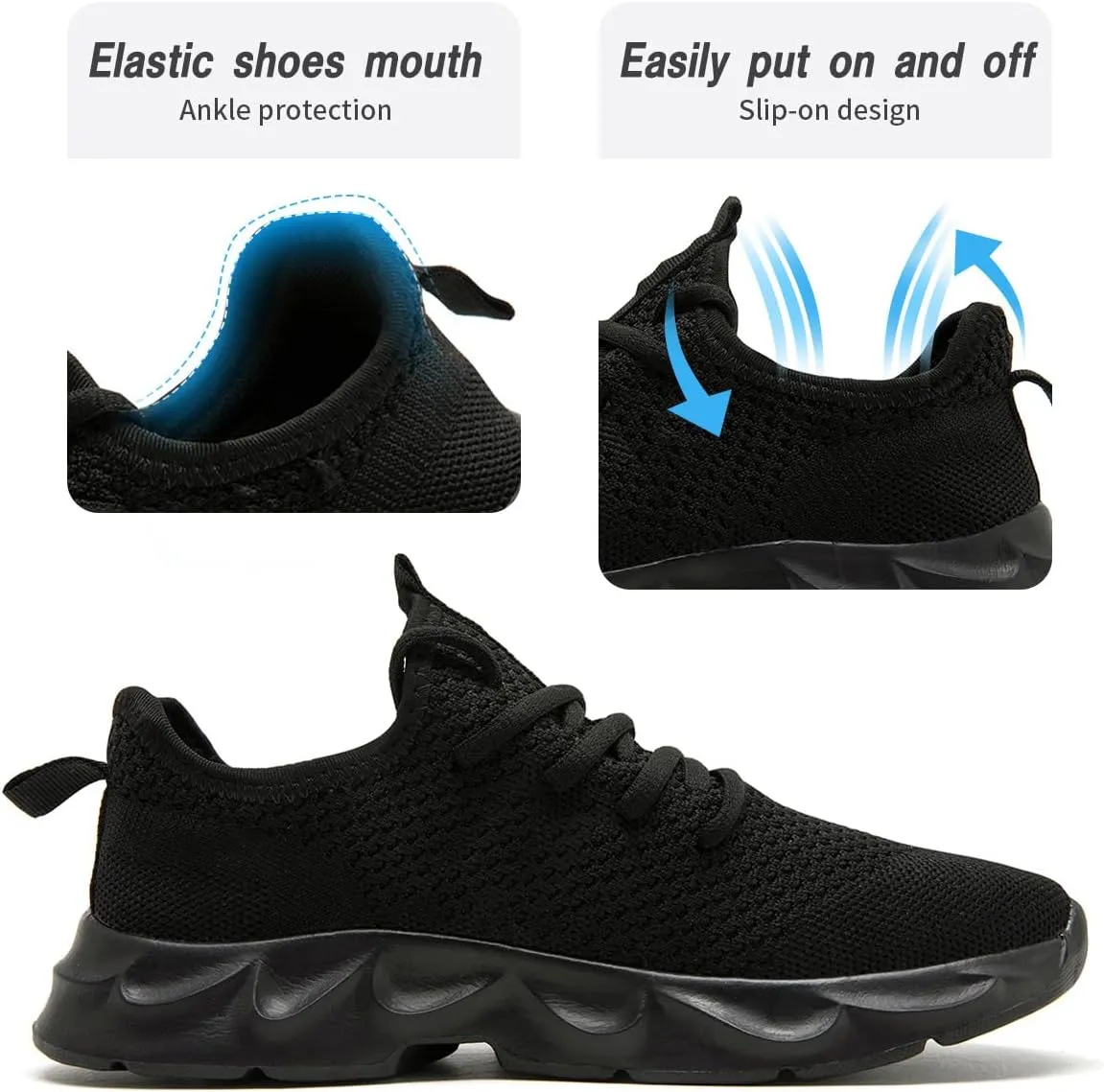 Womens Running Shoes Lightweight Breathable No Slip Sneakers Gym Athletic Workout Casual Sports Walking Tennis Shoes