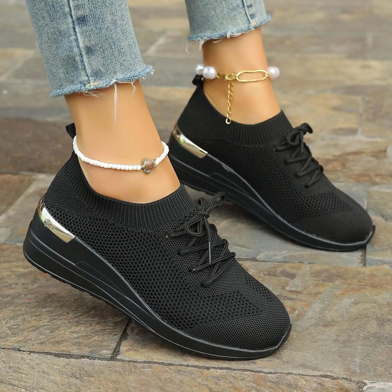 Womens Running Walking Shoes Leisure Summer Sport Shoes Running Gym Workout Sneakers Breathable Fashion