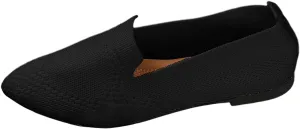 Women's Slip On Ballet 女式平底鞋 Low Top Pointed Toe Loafers Breathable Solid Shoes Comfortable Walking Loafers N 7