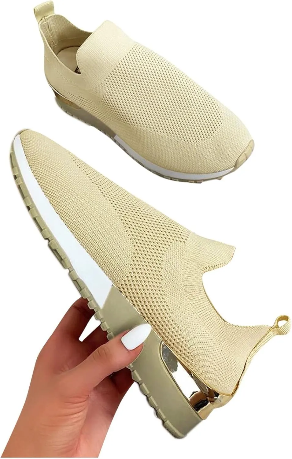Women's Slip-on Shoes Wide Width Sneakers Hands Free Mens Running Shoes Jogging Men Shoes Casual Dress Sneakers White Tennis Shoe Trainers Shoe