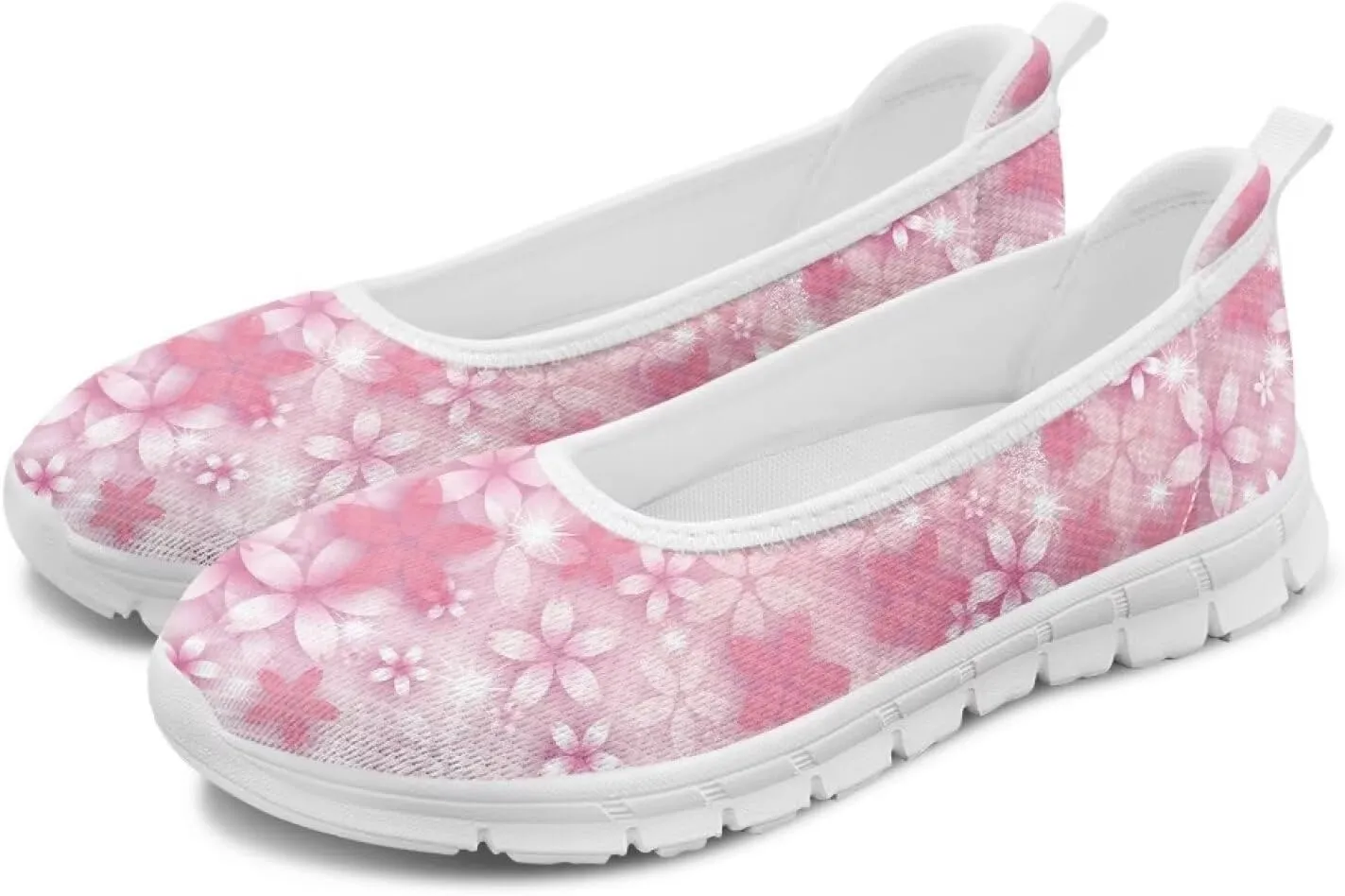 Women's Slip-On Sneakers Flying Mesh Casual Hiking Non-Slip Comfortable Workout Dress Shoes Walking Tennis Holiday Lightweight Sneakers Black US Size 6-11