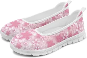 Women's Slip-On Sneakers Flying Mesh Casual Hiking Non-Slip Comfortable Workout Dress Shoes Walking Tennis Holiday Lightweight Sneakers Black US Size 6-11