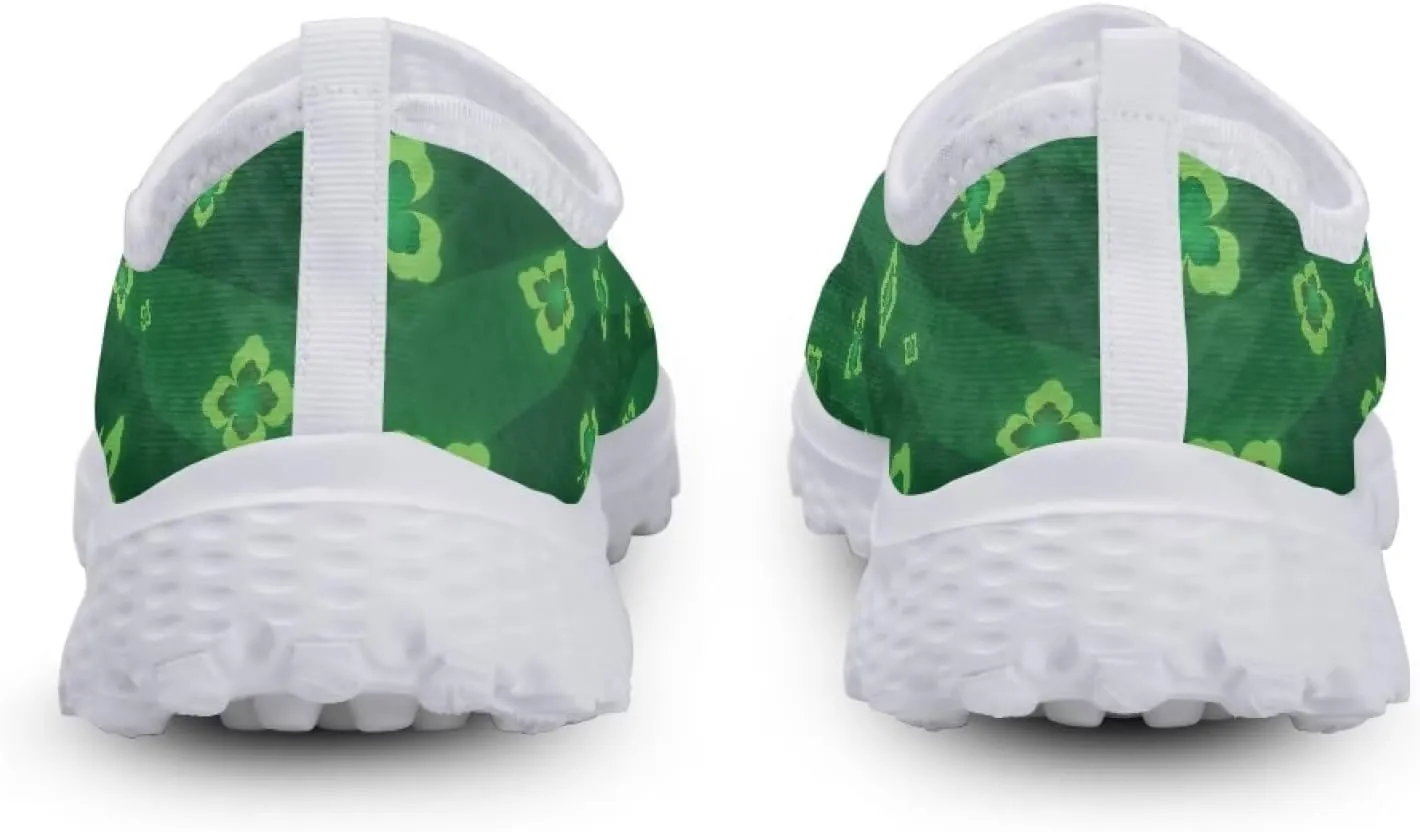 Womens Slip On Sneakers Patricks Day Shoes Athletic Tennis Shoe US 5.5-11.5