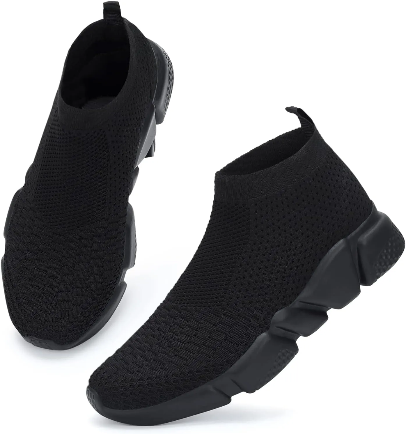 Women's Slip On Socks Sneakers Walking Shoes Running Tennis Athletic Gym Workout Non Slip Athletic Fashion Sneakers