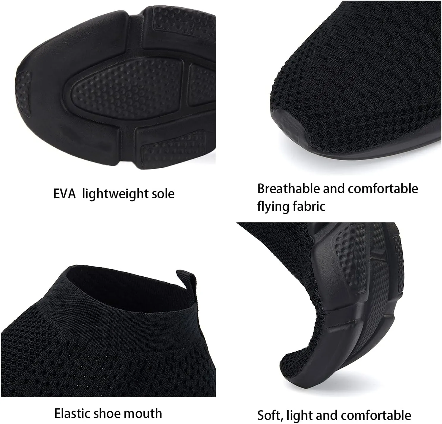 Women's Slip On Socks Sneakers Walking Shoes Running Tennis Athletic Gym Workout Non Slip Athletic Fashion Sneakers