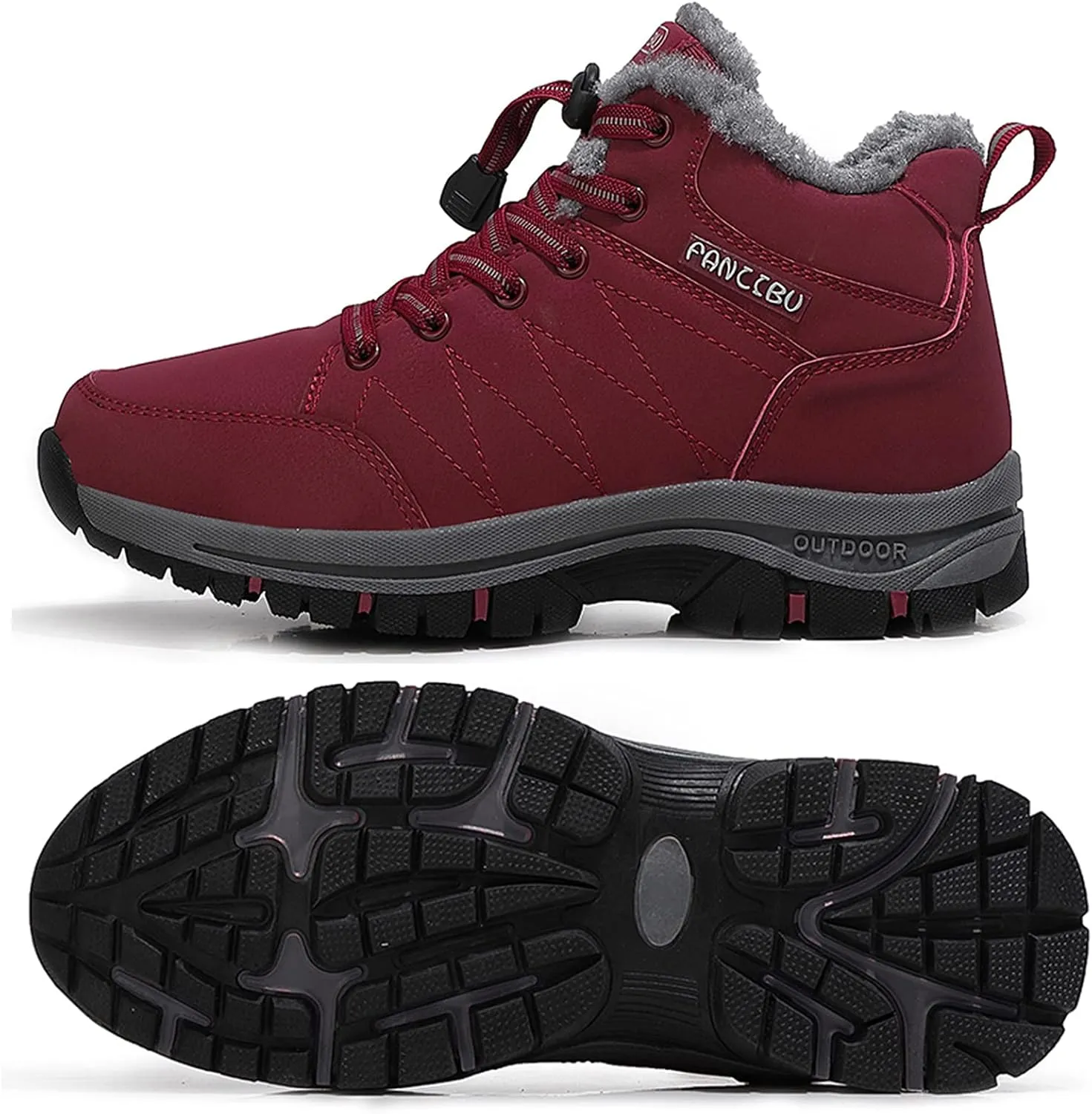 Women's Snow Boots Fur Lined Warm Ankle Boot Waterproof Anti-Slip Winter Outdoor Sports Shoes…