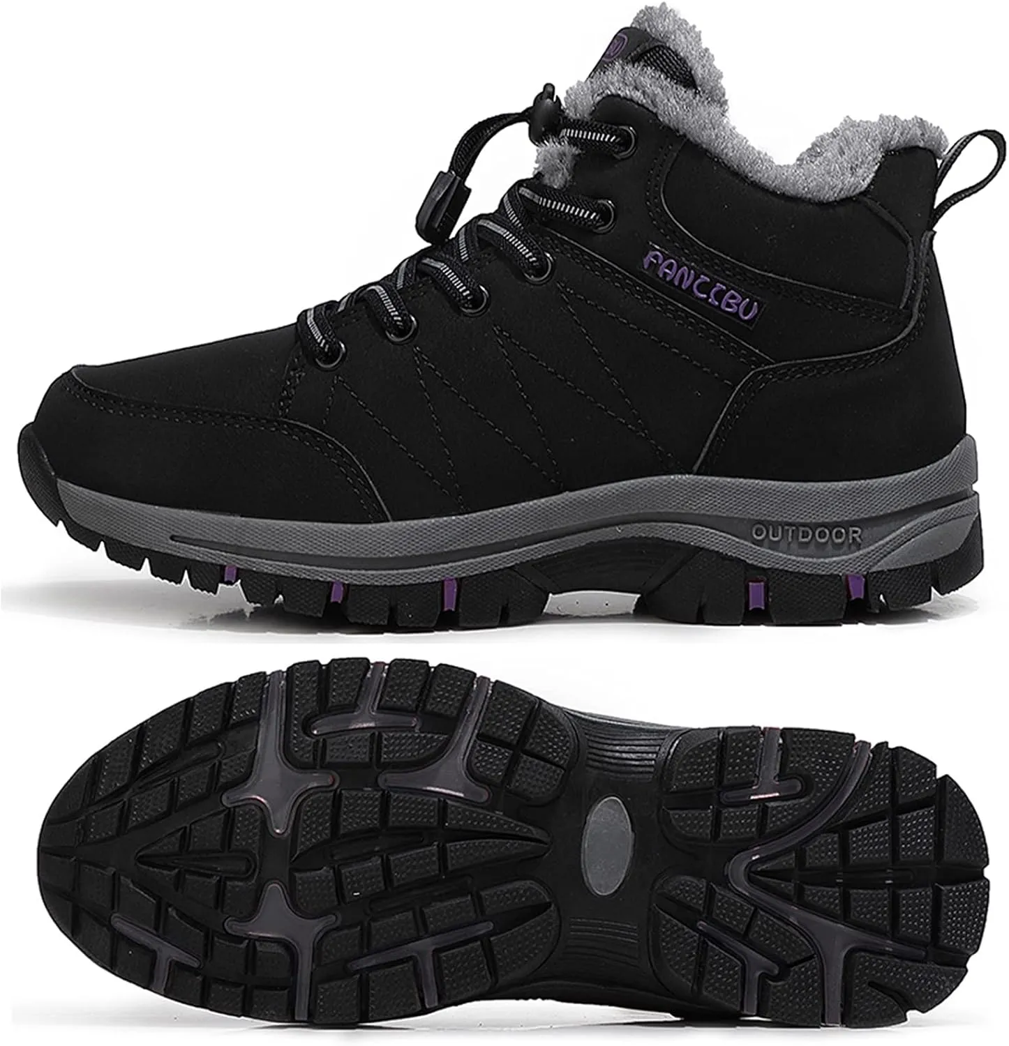 Women's Snow Boots Fur Lined Warm Ankle Boot Waterproof Anti-Slip Winter Outdoor Sports Shoes…
